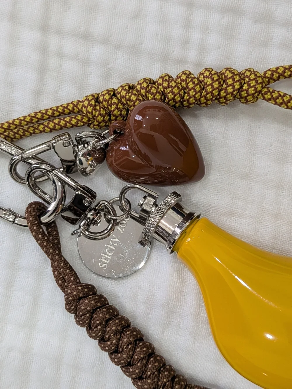 StickyZoo Yellow Keychain Charm